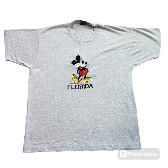 Vintage Single Stitch Embroidered Mickey Mouse Florida Tshirt sz XL - Picture 1 of 5